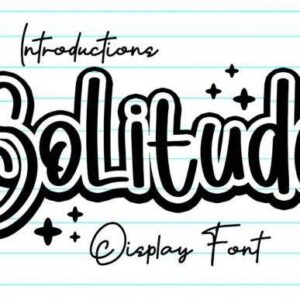Solitude-Display-Font